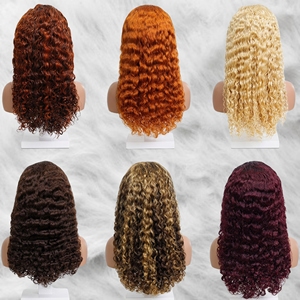 Promoción de $74 Letsfly, Pelucas de Cabello Humano 100% con Ondas de Agua, 13x4, 20 Pulgadas, Tamaño Completo y Buena Calidad, Color Negro # Color Rubio 613 - Product Image 1