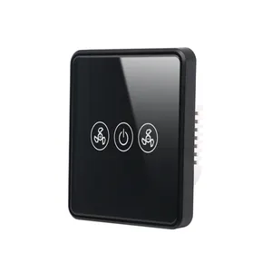 Interruttore ventola wifi intelligente con pannello tattile ue/regno unito per telecomando APP Tuya