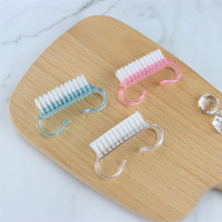 Brosse à poussière pour ongles en forme de corne, haute qualité, très vendue, outil de nettoyage des ongles