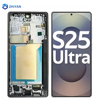 Écran tactile pour smartphone, assemblage d'écran de téléphone portable pour Samsung Galaxy S25 Ultra avec cadre, 100 % testé, écran OLED LCD fonctionnel