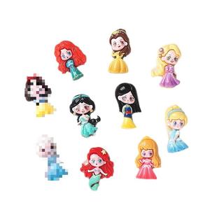 Nuevos personajes de dibujos animados, varios accesorios de resina de princesa para pegamento en crema, funda de teléfono DIY, pegatina para refrigerador, horquilla para taza de agua - Product Image 6