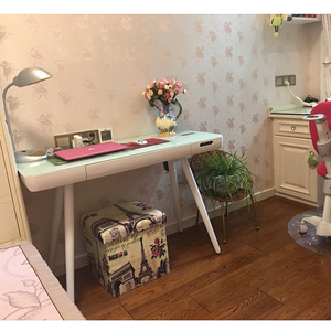 Kính Cường Lực Học Nội Thất Văn Phòng Thông Minh Bảng Điều Khiển Loa AUX Bàn Sạc Không Dây Máy Tính Âm Nhạc Hifi Có Ngăn Kéo - Product Image 6