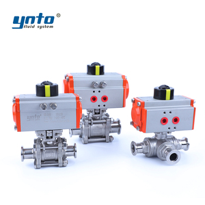High Quality SS304/316 Double Acting Ball <strong>Valves</strong> Pneumatic Actuator Three-way Ball <strong>Valve</strong> <strong>Air</strong>/Water/Gas <strong>China</strong> High OEM - Product Image 4