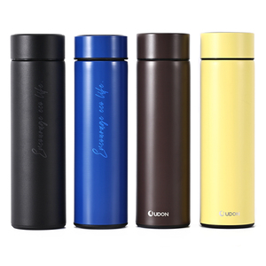 Botella de agua inteligente de acero inoxidable con aislamiento al vacío de termo de 500ml con Infusor de filtro - Product Image 6