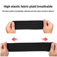 Bandeau de sport imprimé élastique anti-transpiration pour la course, le yoga, le fitness et le tennis, sangle de fixation pour casque