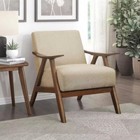 Canapé en teck sculpté à la main Caldera moderne, couleur personnalisée, durable, mobilier de salon haut de gamme pour appartement, style indonésien