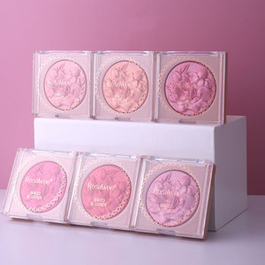 Fard à joues effet purée de pommes de terre, poudre croustillante 3D nacrée, illuminateur de visage scintillant, motif floral en relief, 10g, format standard, maquillage tendance - Product Image 1