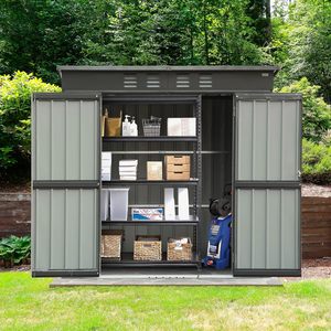 Casa Contenedor Portátil de Panel de Aluminio y Plástico Estable, Venta Directa de Fábrica, <span class=keywords><strong>Caseta</strong></span> de Jardín Prefabricada con Muebles - Product Image 2