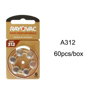 Batería para audífonos <span class=keywords><strong>RAYOVAC</strong></span> PEAK PERFORMANCE A10 Batería para audífonos de zinc y aire - Product Image 4