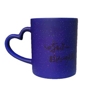 Taza de Cerámica con Diseño de Estrellas, 11 oz, Cambia de Color, Acabado Mate, con Asa, para Té o Café, Personalizable con Foto - Product Image 5