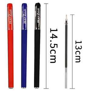 Bolígrafo de tinta de gel de negocios al por mayor logotipo personalizado bolígrafo de tinta de gel de examen de plástico promocional en azul y rojo para uso en la Oficina y la escuela - Product Image 5