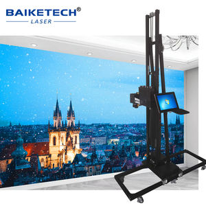 Máquina de pintura mural de riel de tierra de 12m, impresora de papel tapiz para imagen de gran tamaño, decoración de pared, impresora de arte - Product Image 1