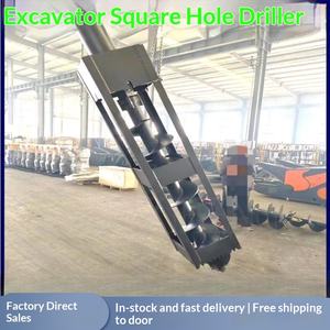 Foreuse spirale compacte pour excavatrice, adaptable pour le forage de pieux coulés sur place en travaux de construction - Product Image 1