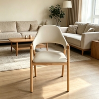 Chaise de salle à manger en bois massif OEM ODM pour hôtel, villa, restaurant, projet commercial, sur mesure, en gros, directement de l'usine, chaises de salle à manger de luxe