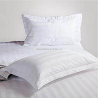 100% coton rayé draps de lit linge de lit ensemble de draps blanc housse de couette ensembles lin hôtel ensemble de literie