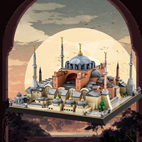 Blocs de construction Hagia Sophia Istanbul, modèle de monument turc, architecture byzantine et islamique pour adultes, décoration architecturale mondiale