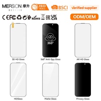 Protection d'écran en verre trempé Super Clair 28 degrés anti-espion 9H pour iPhone 18 17 16 15 14 13 12 11 Pro Max 2.5D 0.33mm