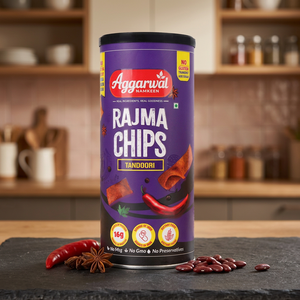 Aggarwal Namkeen Rajma Chips Tandoori Snack végétal sans gluten 150g - Product Image 3