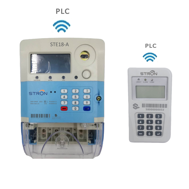 STS Standard Single-Phase Smart Electricity/Energy Meter with CIU and AMI Prepaid Split Keypad PLC Module Two-Wire