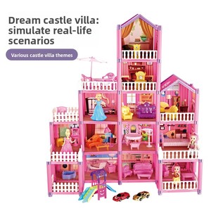 Juguete de Villa para Armar, Casa de Princesa, Castillo, Modelo de Casa de Juego para Niñas, Gran Venta - Product Image 2