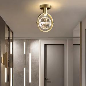 Modern Gold Mini Crystal Pendant <b>Light</b> New Design round Glass Brass <b>Chandelier</b> with Tendering Middle Size - Product Image 6