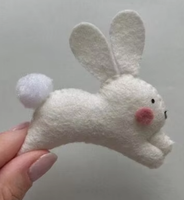 Jouets en feutre en forme d'animaux de la ferme : mouton, chat, vache, cochon, oie, poulet, souris, chien, lapin, jouets en feutre cousus