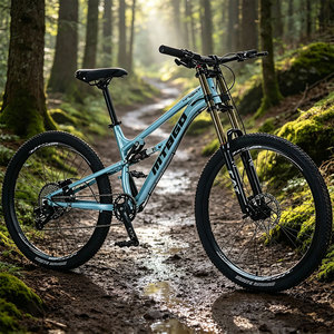 MTBGO <span class=keywords><strong>Bicicleta</strong></span> de Montaña para Hombre, Estilo Nuevo, <span class=keywords><strong>26</strong></span> Pulgadas, 7 Velocidades, Neumáticos Negros, Cuadro de Acero, Frenos de <span class=keywords><strong>Disco</strong></span>, Suspensión Completa, Venta al Por Mayor - Product Image 6