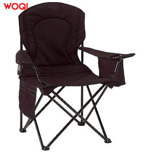 Silla plegable para acampar al aire libre Woqi, silla portátil negra para playa, pesca, picnics y fogatas, 50x50x95cm - Product Image 1