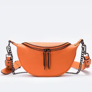 Lasperal — sac à main en cuir véritable pour femmes, sac à bandoulière avec chaînes, bourse de luxe, 8013