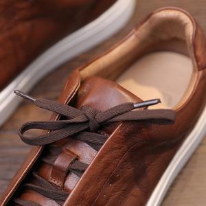 Scarpe da Passeggio Casual Vintage in Vera Pelle e Tela Resistente per Uomo, Vendita Diretta dalla Fabbrica 2025 - Product Image 5