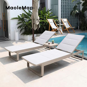 Cama de playa nórdica café patio sombrillas y bases ratán tumbona sombrillas al aire libre chaise lounge <span class=keywords><strong>tumbonas</strong></span> muebles de <span class=keywords><strong>piscina</strong></span> - Product Image 1