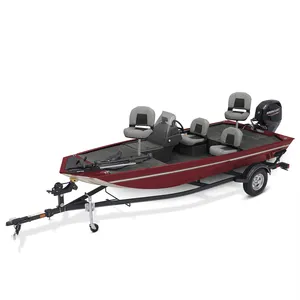 2023 17ft Best Quality KINOCEAN Aluminium Bass Fishing Boat With Side Console For Sale