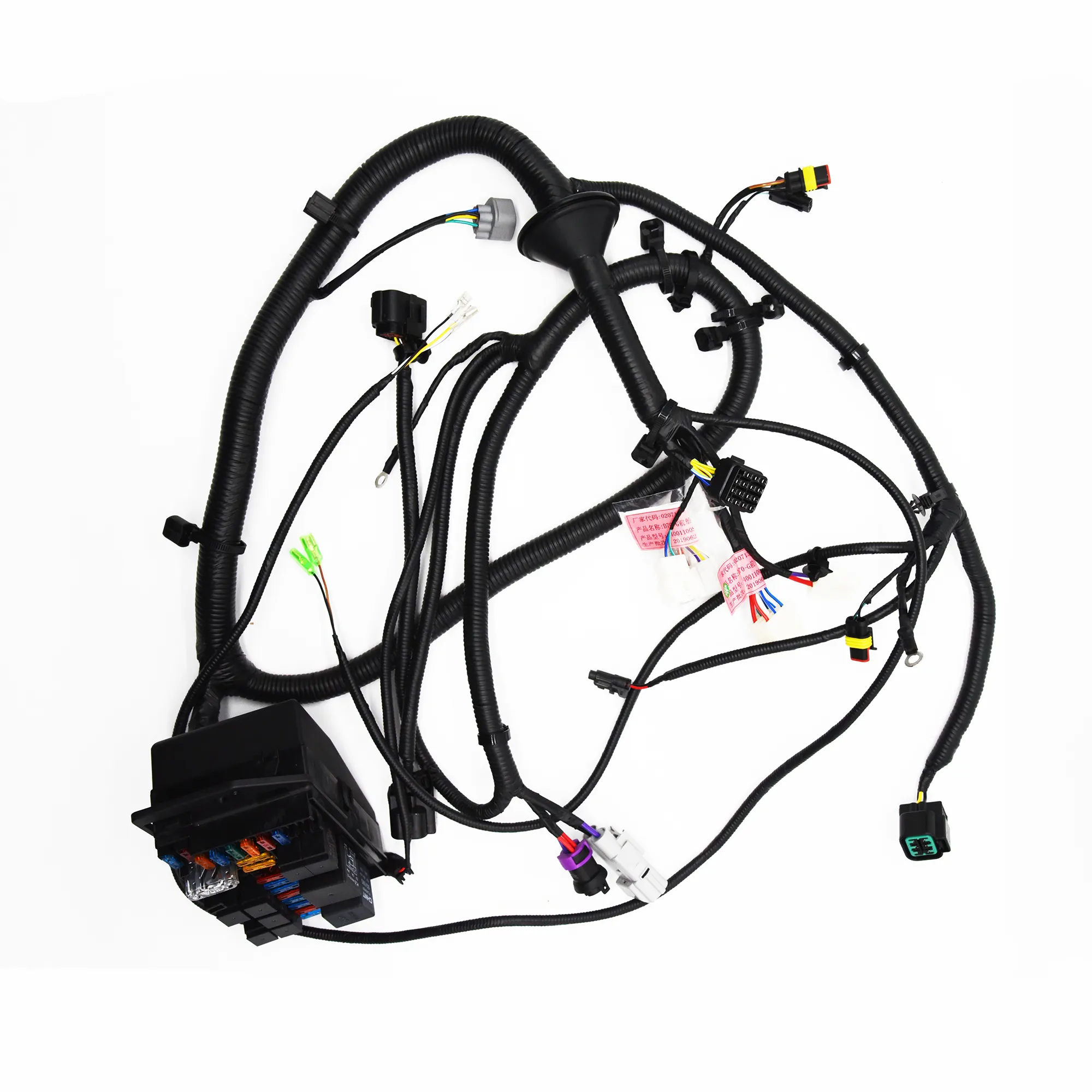 Kit Harness kabel otomatis lampu kabut mobil, lampu kabut mobil Universal 12V 40A untuk kerja LED, bilah lampu mengemudi dengan saklar penghubung sekering
