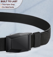 Ceinture tactique YWHCHI pour hommes, ceinture cadeau Web en nylon extensible pour hommes 1.5 "-travail de gréeur de randonnée-boucle à dégagement rapide