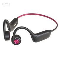 Écouteurs intra-auriculaires avec carte mémoire SD 32G, écouteurs étanches à Conduction osseuse Bluetooth pour la natation