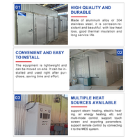 Séchoir à bois commercial pour le séchage du bois avec four à vapeur électrique de 18 kW, chauffage à air chaud et four de séchage