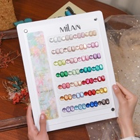 Nouveau Kit Compact Milan 28 Couleurs Dream Candy 15ml Gel UV pour Ongles Effet Œil de Chat Imperméable et Séchant pour Nail Art Gels Magnétiques Usage Professionnel en Salon