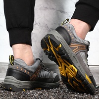 Nouvelles Chaussures de Sécurité Unisexe pour l'Été, Escalade en Montagne, Doublure en Maille, Légères, Résistantes à l'Usure, Semelle en Caoutchouc, Embout en Acier