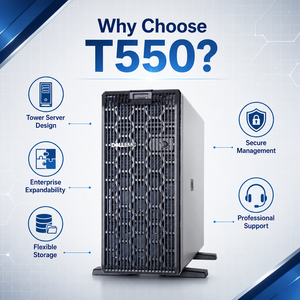 Servidor <span class=keywords><strong>Dell</strong></span> PowerEdge <span class=keywords><strong>T550</strong></span> en torre, almacenamiento con conectividad en caliente, gestión remota iDRAC9 para TI empresarial - Product Image 3