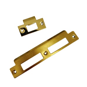 Plaque de gâche de porte en acier inoxydable 201 avec loquet pêne dormant matériel d'estampage personnalisé pour cadre de porte <span class=keywords><strong>et</strong></span> montant - Product Image 1