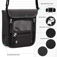 Dompet Leher Ultra Tipis Ringan Modis Bahan Poliester 4 Inci untuk Perjalanan, Hiasan Rantai, Logo Kustom, Portabel, Anti RFID