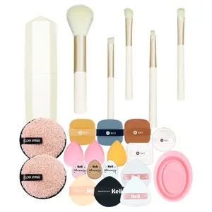 Geringe MOQ Make-Up Pinsel-Kits Make-Up-Schwämme hochwertige Gesichts-Make-Up- und Reinigungswerkzeuge
