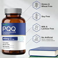 Capsules PQQ à Marque Blanche OEM 40mg Pyrroloquinoline Quinone pour la Santé Cérébrale, l'Énergie Cellulaire, la Mémoire et la Concentration – Soutien Adulte Végétalien