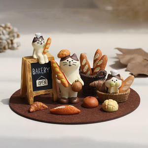 Ornement mignon et créatif en forme de chat banane, style Zakka japonais, pour couple ou ami, cadeau original - Product Image 1