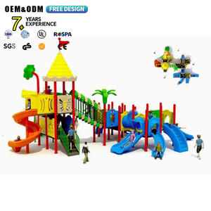 Sân chơi ngoài trời trẻ em trượt với Swing thương mại LLDPE nhựa công viên thiết bị đa vui vẻ theo chủ đề phiêu lưu - Product Image 2