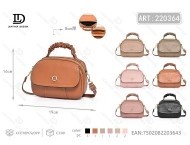 Sac à main ovale pour femme, en microfibre, en cuir synthétique, fermeture à rabat, usage quotidien, style classique - Product Image 1