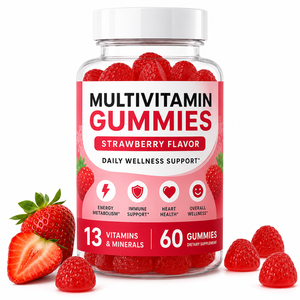 Gomitas Multivitamínicas al por Mayor, Fórmula 13 en 1 con 300mcg de Biotina y Citrato de Zinc, Apoyo Diario para el Bienestar, <span class=keywords><strong>Pectina</strong></span>, OEM - Product Image 1