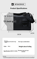 Sac à bandoulière pour homme grande capacité, sacoche messager multi-poches, étanche avec fermeture éclair, idéal pour les affaires et les trajets quotidiens - Vente en gros