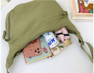 Borsa a Tracolla <span class=keywords><strong>alla</strong></span> <span class=keywords><strong>Moda</strong></span> per Signore, Stile Francese Sofisticato, Borse a Tracolla da Donna di Grande Capacità, in Nylon con Cerniera, Portatile - Product Image 6