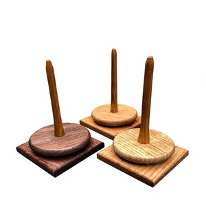 Soporte de Hilo Redondo de Madera Ecológico Herrschner, Accesorio de Costura, 11.5cm, Herramienta Práctica para Manualidades - Product Image 6